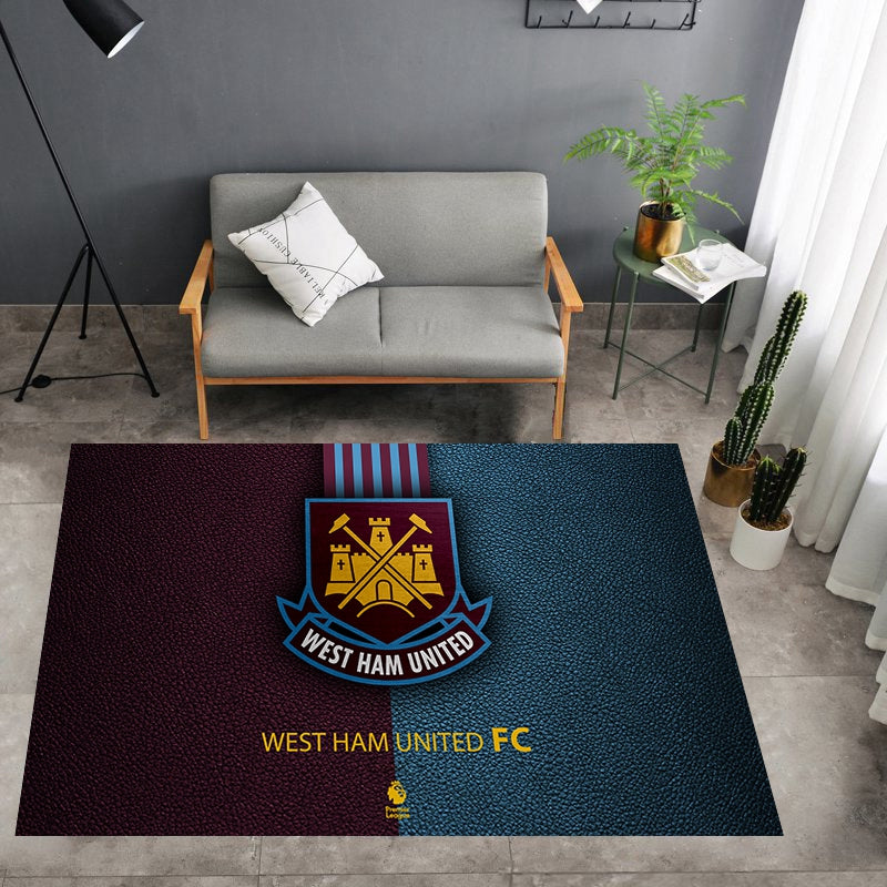 West Ham United Logo - Football Red Mats For Bedroom Children's Room Sofa Mat Easy Care Floor Mats