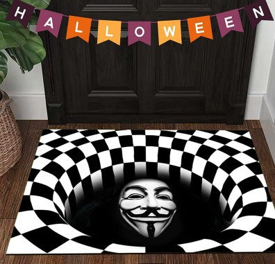 Clown Halloween Doormat Skeleton Grimace Floor Mat Bathroom Mat 33