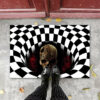 Clown Halloween Doormat Skeleton Grimace Floor Mat Bathroom Mat 36