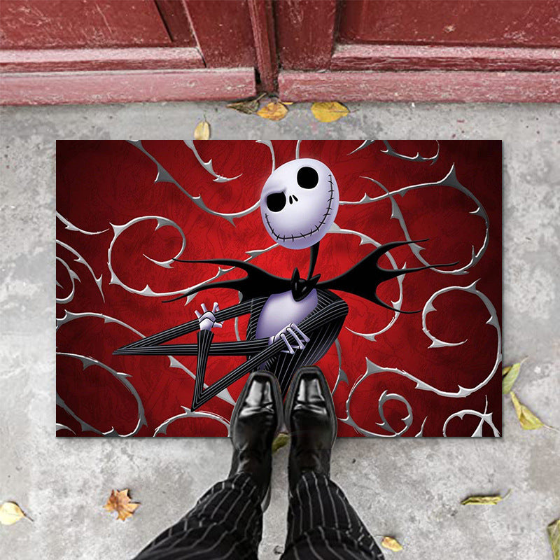 Clown Halloween Doormat Skeleton Grimace Floor Mat Bathroom Mat 39