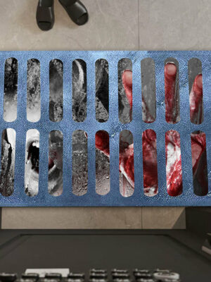 Clown Halloween Doormat Skeleton Grimace Floor Mat Bathroom Mat 41