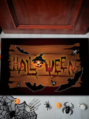 Clown Halloween Doormat Skeleton Grimace Floor Mat Bathroom Mat 48