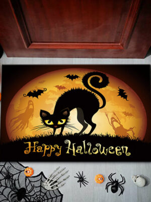 Clown Halloween Doormat Skeleton Grimace Floor Mat Bathroom Mat 50