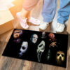 Clown Halloween Doormat Skeleton Grimace Floor Mat Bathroom Mat 55