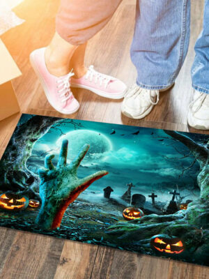 Clown Halloween Doormat Skeleton Grimace Floor Mat Bathroom Mat 58