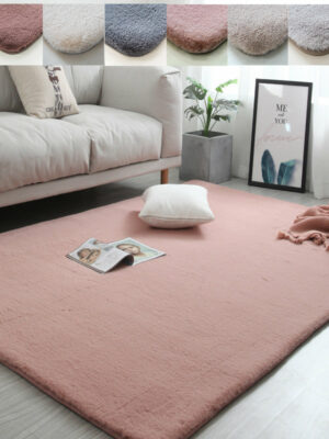 Quality Super Soft Plain Faux Rabbit Fur Shaggy Rugs