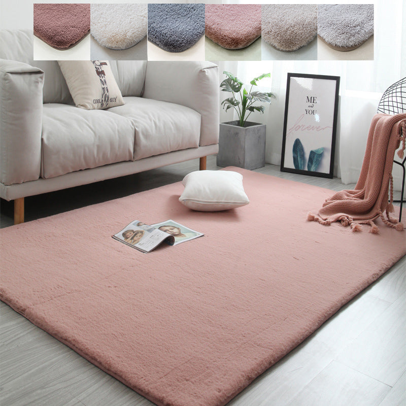 Quality Super Soft Plain Faux Rabbit Fur Shaggy Rugs