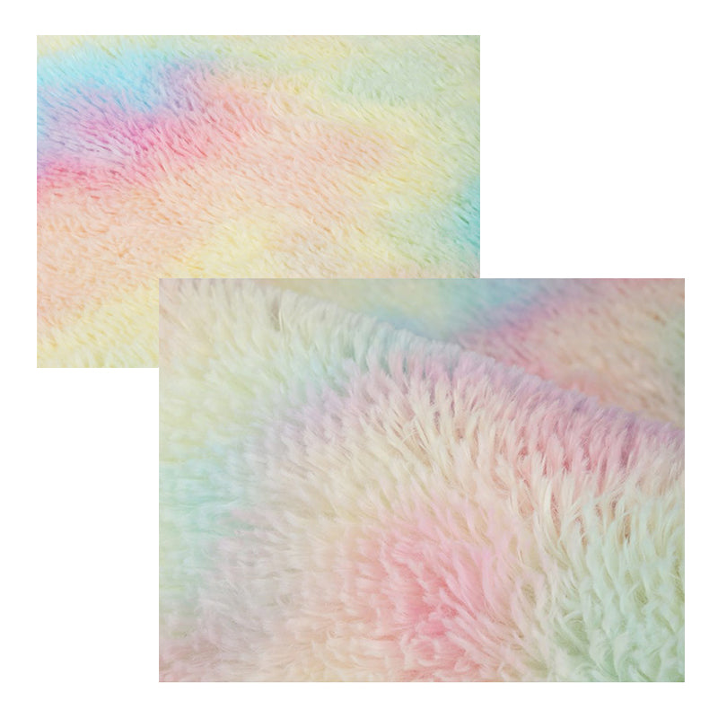 Colourful Soft Comfortable Geometric Plush Shaggy Rugs Bedroom Living Room Bedside Rug Floor Mat 08 - Image 2