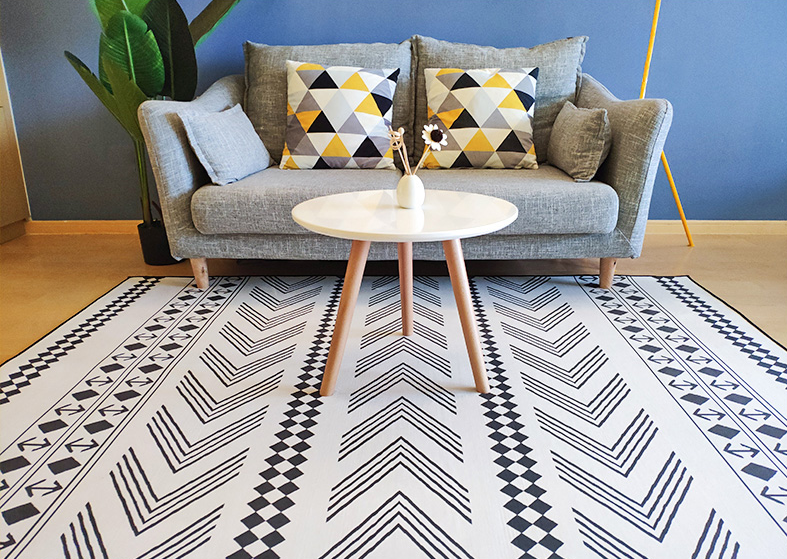 Simple Modern Moroccan Geometric Rug Bedroom Living Room Sofa Rugs Floor Mat - Image 5