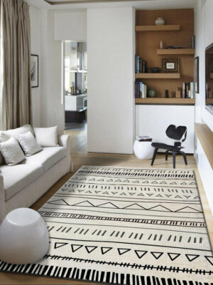 Simple Modern Moroccan Geometric Rug Bedroom Living Room Sofa Rugs Floor Mat