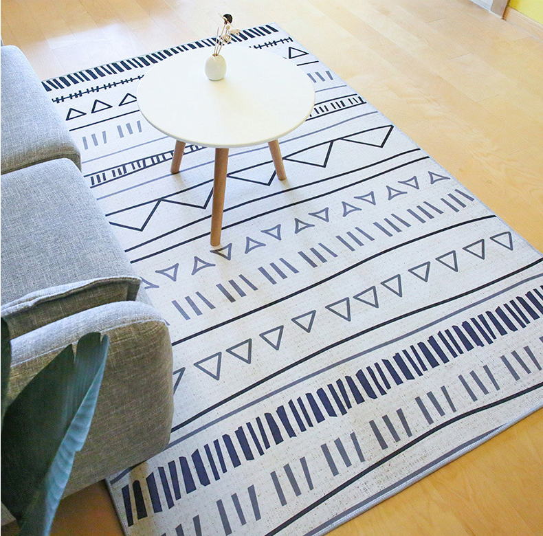Simple Modern Moroccan Geometric Rug Bedroom Living Room Sofa Rugs Floor Mat - Image 4