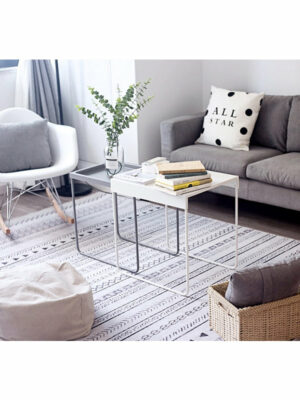 Simple Modern Morracan Geometric Patterned Rug Bedroom Living Room Sofa Rugs Floor Mat