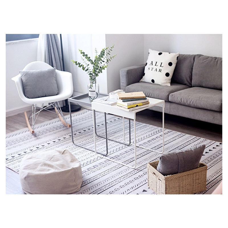 Simple Modern Morracan Geometric Patterned Rug Bedroom Living Room Sofa Rugs Floor Mat