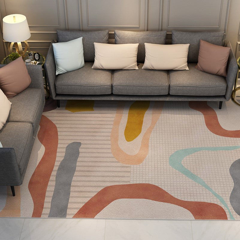 Modern Contemporary Abstract Geometric Rugs for Living Room Dining Room Bedroom - Image 2