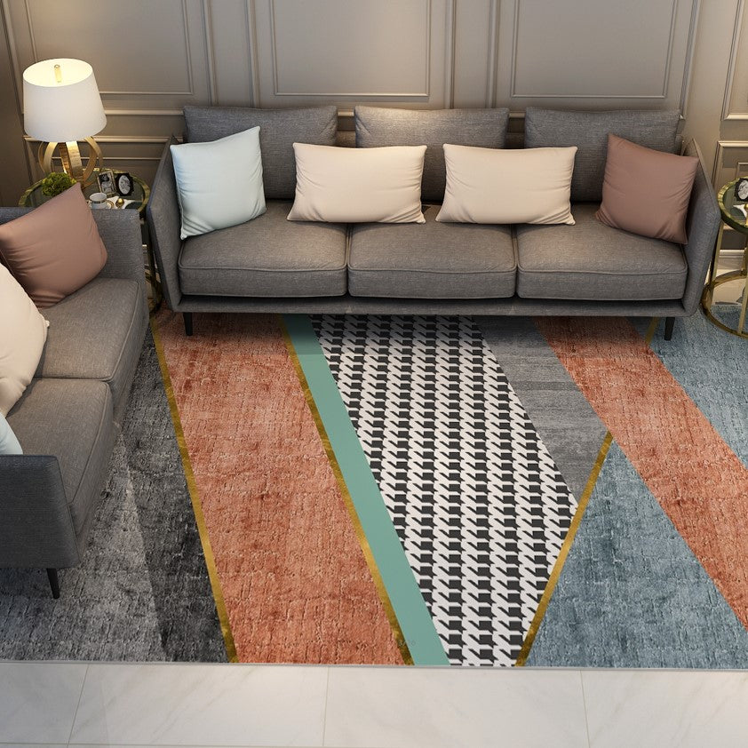Modern Contemporary Geometric Rugs for Living Room Dining Room Bedroom Hall - Image 2