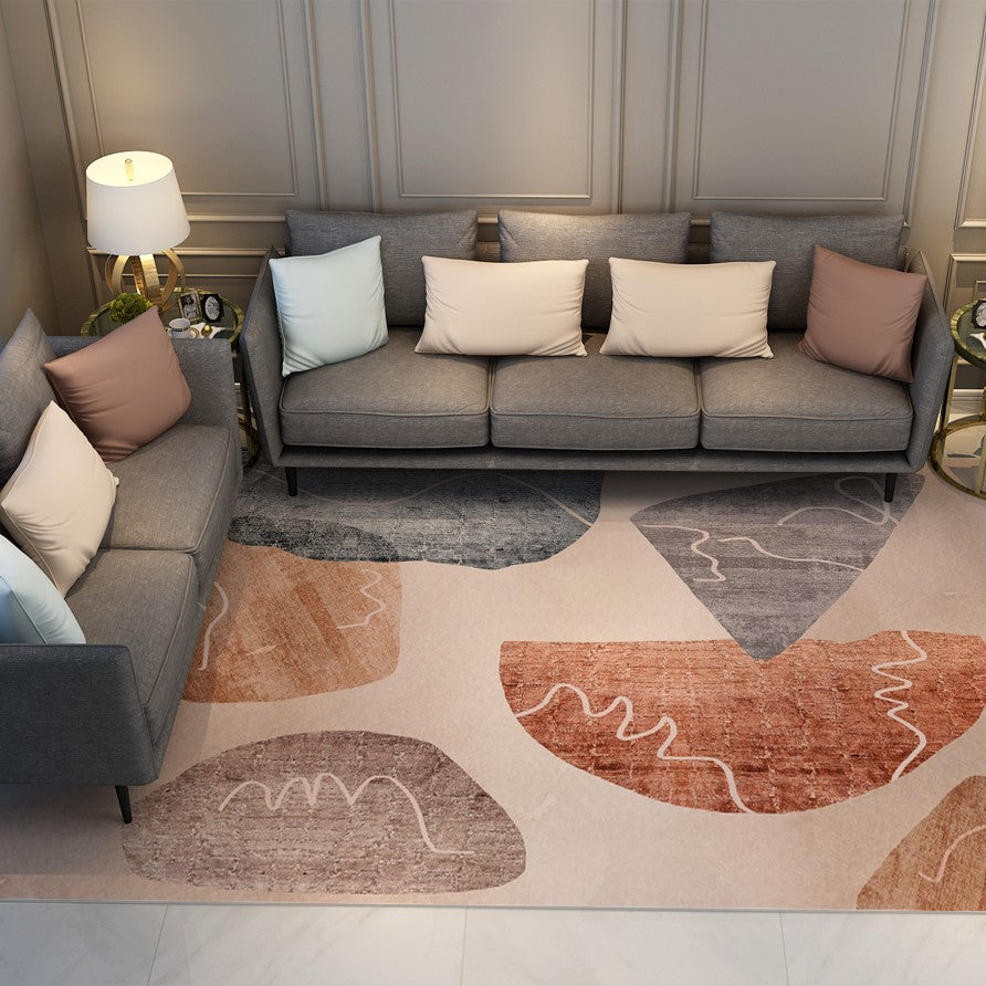 Fashion Contemporary Modern Simple Geometric Rugs for Living Room Dining Room Bedroom Hall - Image 2