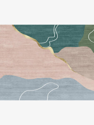 Colourful Contemporary Modern Abstract Rugs for Living Room Dining Room Bedroom Hall