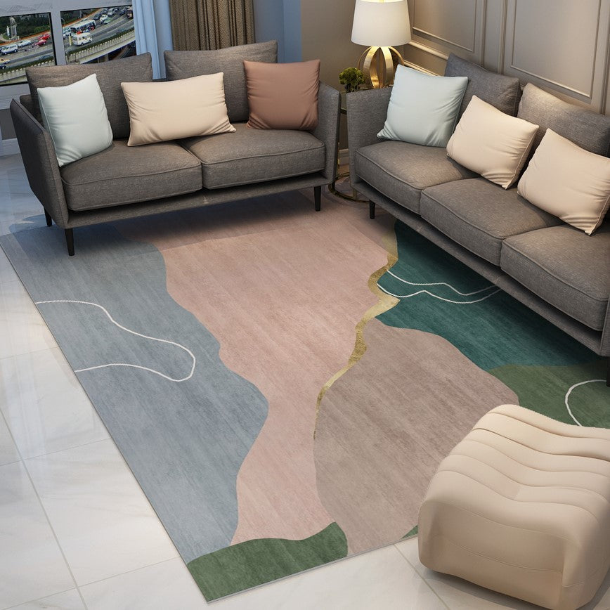Colourful Contemporary Modern Abstract Rugs for Living Room Dining Room Bedroom Hall - Image 3