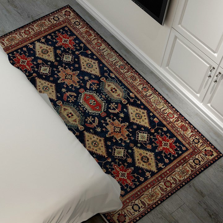 Traditional Classic Bohemian Machine Washable Rugs Runners for Living Room Bedroom Hall Office - Image 5