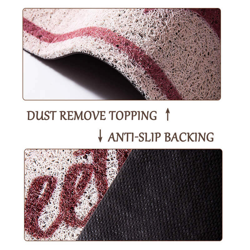 Vintage Dust Removal Word (Whiskey) Doormat Entrance Non-slip Outdoor Floormat - Image 3