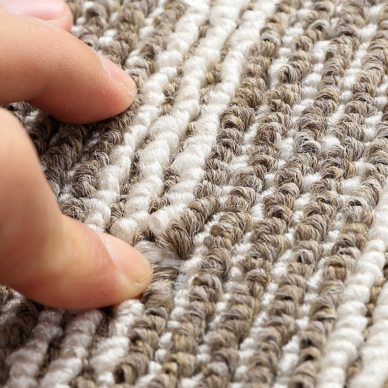 Modern Grey Geometric Polypropylene Wear-resistant Dust-removing Anti-slip Entryway DoorMats - Image 6