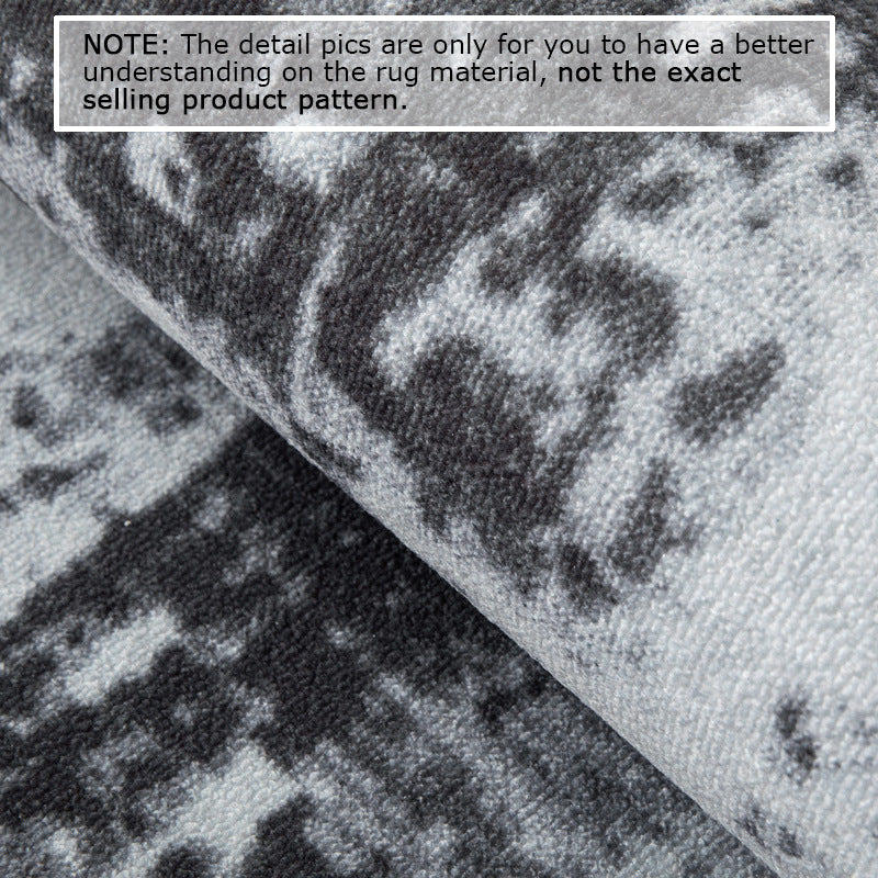 Modern Blue Plain Area Rug Abstract Carpet for Living Room Bedroom Office Hall - Image 4