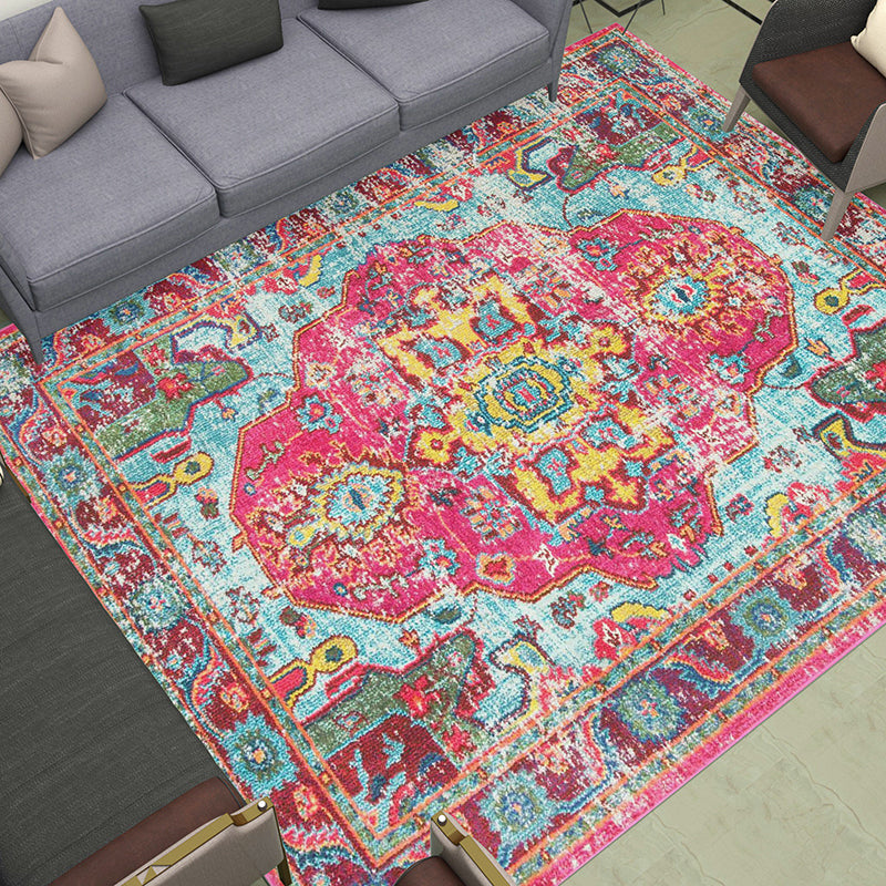 Traditional Vintage Pink Area Rug Carpet for Living Room Hall - Image 5